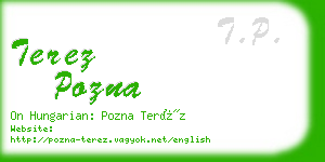 terez pozna business card